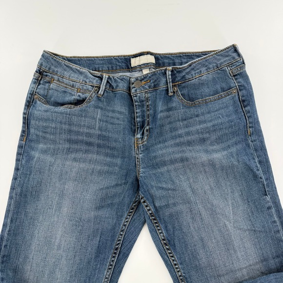 Banana Republic Bootcut Jeans Y2K Women 14 Long Blue Denim Pants 32/14 Stretch - Picture 6 of 10